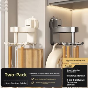 Zhifan | Rotating Hooks Octopus Suction Cup No-drill Kitchen Organizer
