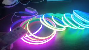 MJJC | 24V WS2811 COB RGBIC Led Strip Light Addressable 480LEDs/m RGB IC Pixel Ribbon Lamp Rope Alexa Wifi App RF Control BanLanX