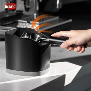 Hộp Đựng Bã Cà Phê IKAPE V2 Espresso Chống Trượt Thiết Kế Vát Cạnh Dụng Cụ Pha Chế Cho Barista Giúp Thao Tác Tốt Hơn Màu Đen Chất Liệu ABS