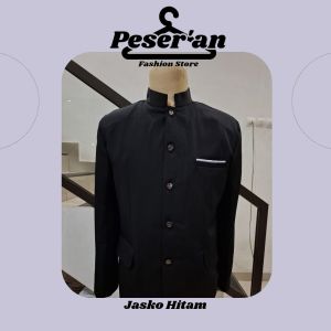 Jas Koko Mandarin Pria DewasaJasko Mandarin bahan High twist Premium Kancing MotifJas Koko Santri