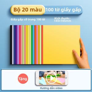 deli | Bộ Giấy Thủ Công Cho Trẻ Em Để Gấp Origami Hình Vuông Đa Màu