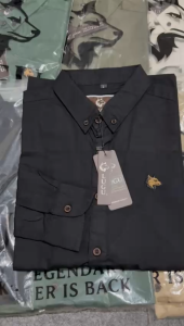 Kemeja lengan panjang polos pria kantoran dan kasual