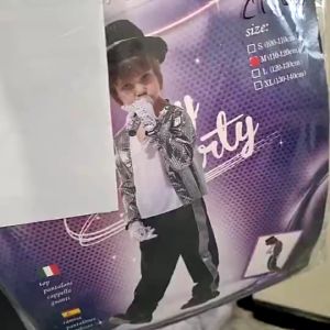 (Ready Stock) Kid Michael Jackson Fancy Costume Halloween Masquerade Event Party Shuffle Dance Cosplay Performance Wear