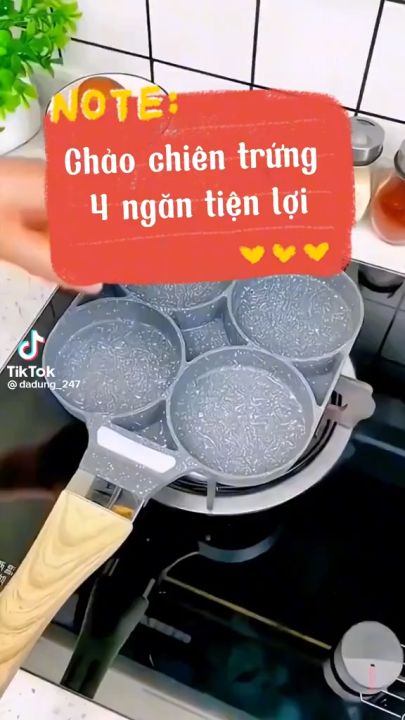 CHẢO VÂN ĐÁ CHIÊN TRỨNG 4 NGĂN | Lazada.vn