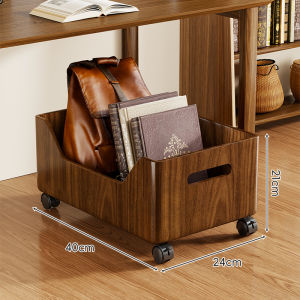 Book and Bag Organizer with Wheels