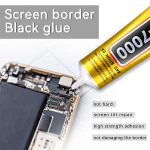 T7000 Black Contact Cellphone Tablet Repair Adhesivea Strong T-7000 Computer Cell Phone Touch Screen Repair Frame Anti-vibration Universal Glue 15ML/25ML/50ML/110ML with Fine Needle Outlet.