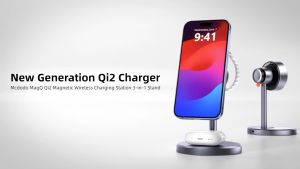 MCDODO CH2461 MAGQ QI2 MAGNETIC WIRELESS CHARGING STATION 3-IN-1 STAND WITH 33W CHARGER