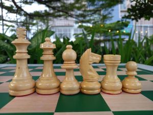 Buah Catur Kayu Mentaos Model Kuda Truno Standar Turnamen Nasional