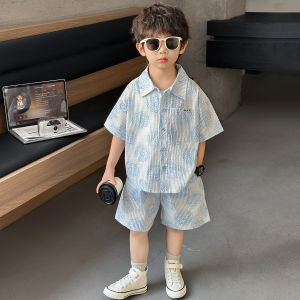 Fashion Thin Summer Boys Suit 2-Piece Set