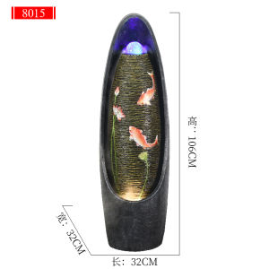 Modern Minimalist European Style Entrance Living Room Floor Standing Landscape Decoration Feng Shui Ball Water Mist Humidifier Ornament