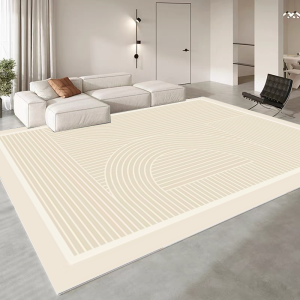 VIKAMA Modern Minimalist Living Room Carpet Anti-slip and Easy-to-Clean Floor Mat Bedroom Wardrobe Room Carpet Home Decoration