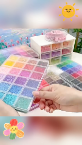 Perler Beads Kit 24/48 Colors 8400 Pcs DIY Pixel Art Toy for Kids & Adults Craft & Puzzle