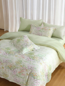 Mercury | A Class Pure Cotton Printed Rural Style Bed Sheet Set