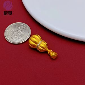 จี้ลูกแพร์ทองคำสีส� ลูกปัดไข่ผีเสื้อสีสันสดใส สร้อยข้อมือแบบหมุนได้ อุปกรณ์ทำเครื่องประดับ DIY ที่ทนทานต่อการสึกหรอ