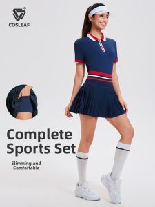 COSLEAF | Sportswear Set for Large Size Summer Tennis Skirt