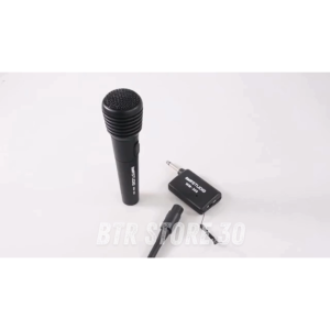 TaffSTUDIO Mic Mikrofon Profesional 2 In 1 Wireless Wired Black 2.4Ghz - WM-308