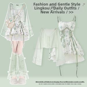 NUMEN BUTTON | Summer Flattering Slim Elegant Sweet Shirt and Dress Set