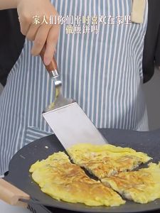 Thìa Chiên Xẻng chiên lật Chiên Cá Xẻng chiên bánh trứng Xẻng pizza có răng cưa cắt bánh