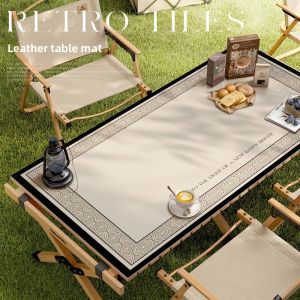 LEKEN | Foldable Egg Roll Tablecloth Waterproof Oil-Resistant Sunscreen Leather Table Pad