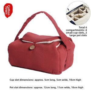 MIANXIAOCHENG | Portable Travel Teaware Storage Box