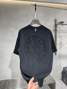 เสื้อยืดคอกลมแขนสั้นทรงหลวมสไตล์ยูนิเซ็กซ์สำหรับฤดูร้อน ผ้าฝ้ายแท้ วิธีการเผา แฟชั่นสตรีท เสื้อยืดคอกลมแขนสั้น