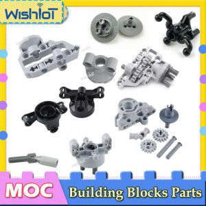 2PCS Technical Blocks Parts Suspension Drive Axle/Brake Disc Transfer Shaft/Power Transfer Steering For 92908 46490 MOC Bricks
