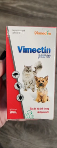 Vemedim Vimectin pour on Phòng và Tri Ve Bọ Chét Mạt cho Chó Mèo Chim Cảnh Gia Cầm