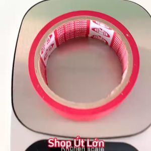 1 Cuộn băng keo simili màu đỏ rộng 3.6cm dài 12 mét lõi giấy 3mm giá tại xưởng