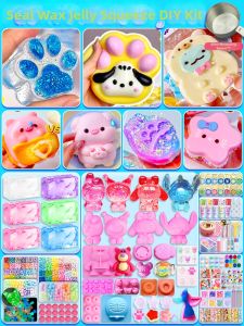 DIY Material Kit Jelly Wax Sculpture Seal Set Cat Paw Mold