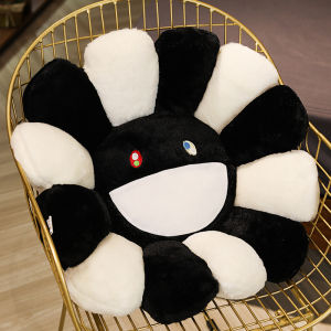 Colorful Sun Flower Cushion Floor Reading Cushion Pillow Large Chair Cushion Stuffed Laughing Flower Smiley Face Bean Bag Cushion