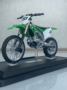 Motorcycle Model Diecast Car Lovers Collection Kids Birthday Gift Metal 1:12 Kawasaki KX-450 Alloy
