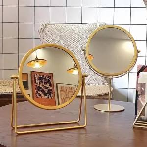 Metal Art Deco Desktop Nordic Style Mirror