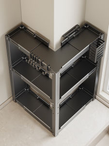 MEICHUWUYU | Extendable Corner Spice Rack Organizer