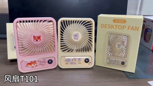 TGM🔥พัดลมตั้งโต๊ะ พกพาสะดวก ปรับได้199ระดับ ลมแรงไร้เสียง มีจอแสดงผลอัจฉริยะ คุณภาพดี