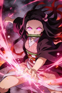 KAYOU | DIY Demon Slayer Anime Character Diamond Painting Mystical Fantasy Modern Wall Decoration for Living Room Bedroom