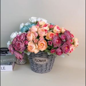 Tanaman Hias Rose Peony Bunga Tangkai Ornamen Dekorasi Artificial Flower Buatan COD PBP210