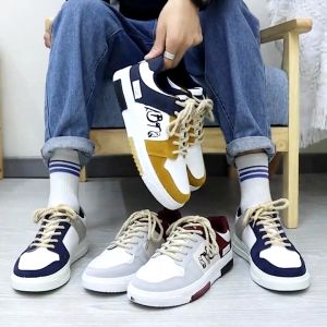 รองเท้าผ้าใบผู้ชาย พื้นยางใส่สบาย ระบายอากาศ กันลื่น ทนทาน จัดส่งจากประเทศไทย