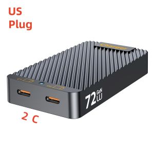 72W GaN Charger Ultra Slim Mini Foldable Universal Fast Charger for Phone Tablet Laptop