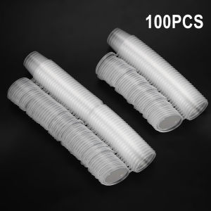Disposable Sauce Pot 100Pcs Food Small Sauce Container Box Plastic Clear With Lids Kitchen Organizer Chutney Chili Sauce Cups