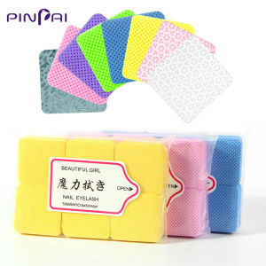 PINPAI Lint Free Nail Cleaning Cotton Wipes Towel Remover Pads For Nail Polish Remover Wraps Clean Nail Gel Varnish Removing Tools