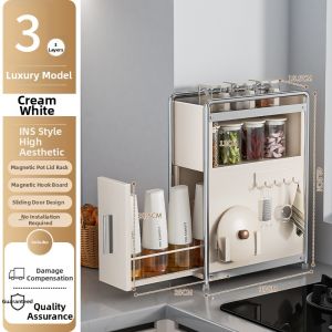 Multifunctional Slidable Narrow Spice Rack