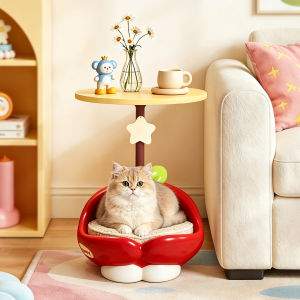 CHUCHEN | Cute Cartoon Dopamine Style Side Table for Living Room Sofa