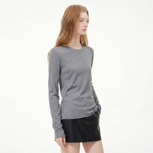 Long Sleeve T-Shirt Women Casual Slim Fit Loose Basic