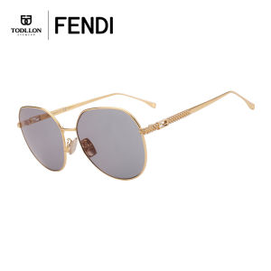 Face Shaping UV Protection Sunglasses Metal Large Frame