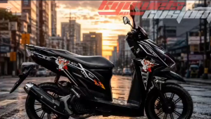 RUSI SPARKLE 125i/150i ANGRY RACING BOY DECALS STICKER