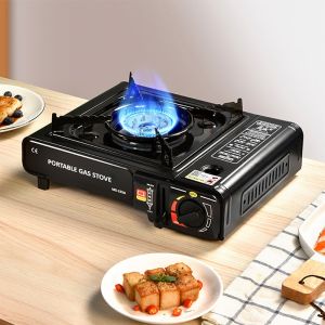 2 in 1 Camping Gas Stove: Portable Butane Stove With Carrying Case