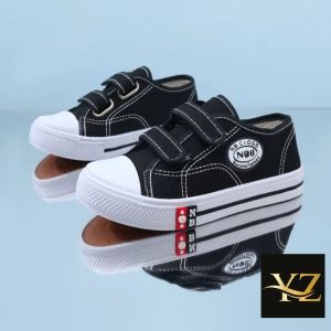 COD//Best Seller//Sepatu Anak Sekolah N&B Terbaru 2025 Untuk TK SD SMP dan SMA Model Perekat