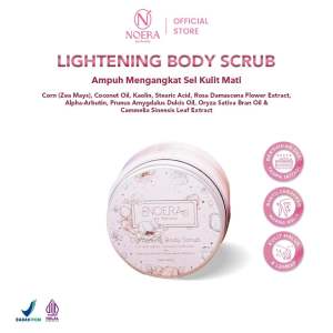 Noera Lightening Body Scrub | Scrub Pemutih Badan BPOM