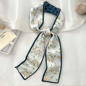 Korean Style Silk Scarf Tie Waistband Accessory for Professional Decoration and Color Blocking Ideal for Students and Youth