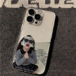 Cute Girl Personality Protective Case for iPhone 16/15 pro Max Huawei Pura 70 Mate 70 60 Xiaomi 15 14 Redmi K80 pro Soft Shell